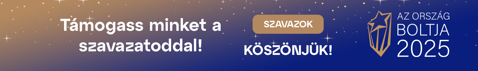 Szavazz ránk az Ország Boltja 2025 versenyén!